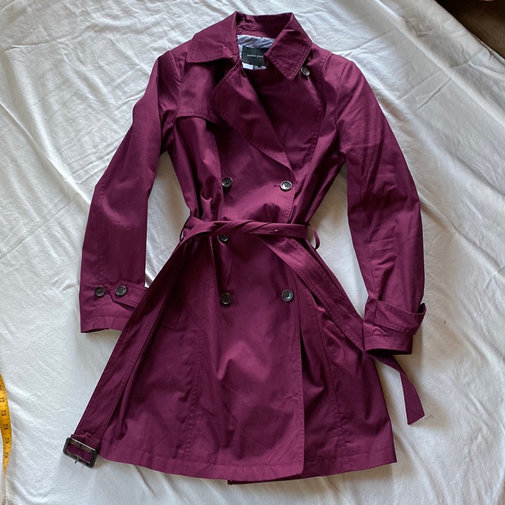 Banana Republic Coat Burgundy